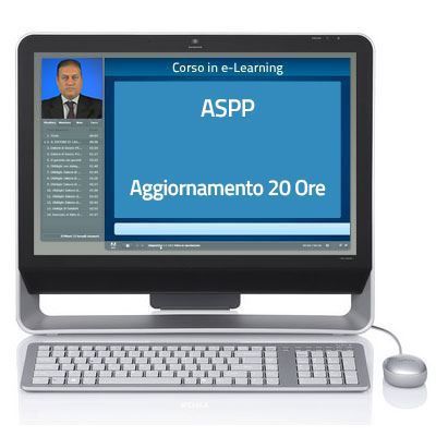 Corso e-Learning Corso online - ASPP - Aggiornamento 20 ore - Tutti i settori